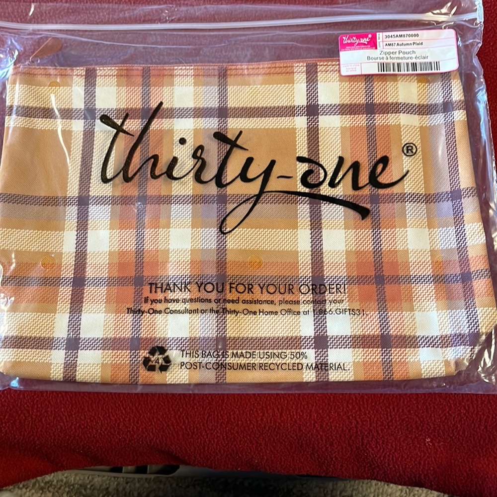 Large zipper pouch.